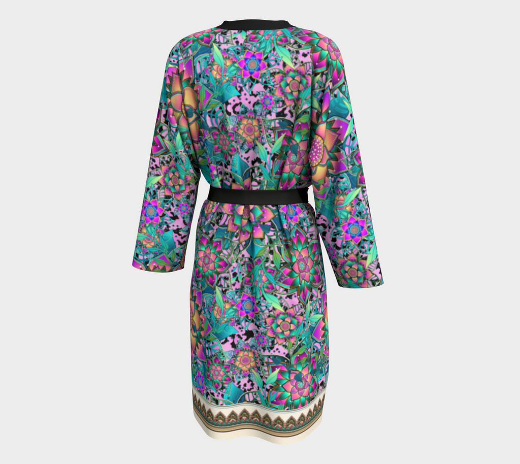 PURPLE TROPICAL PEIGNOIR