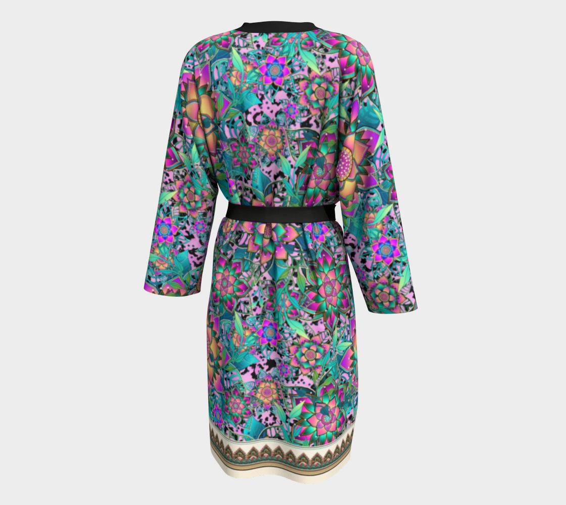 PURPLE TROPICAL PEIGNOIR