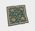 TEAL JAGUAR TROPICAL SCARF