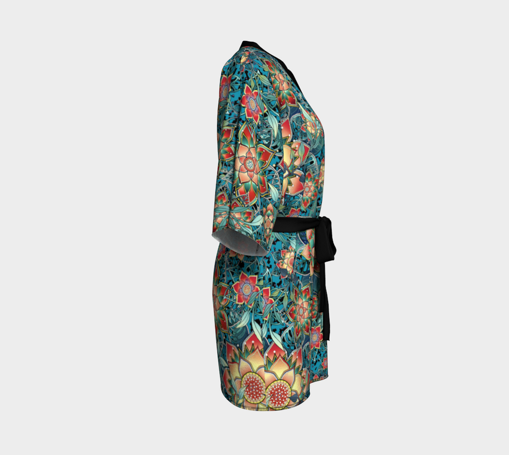 TROPICAL TURQUIOSE KIMONO