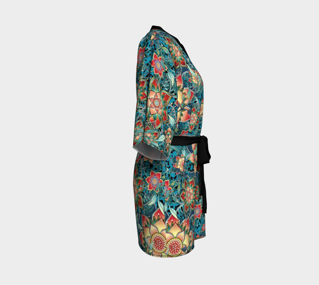 TROPICAL TURQUIOSE KIMONO