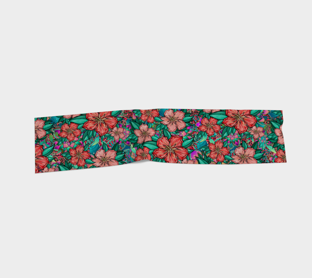 PURPLE HIBISCUS SCARF