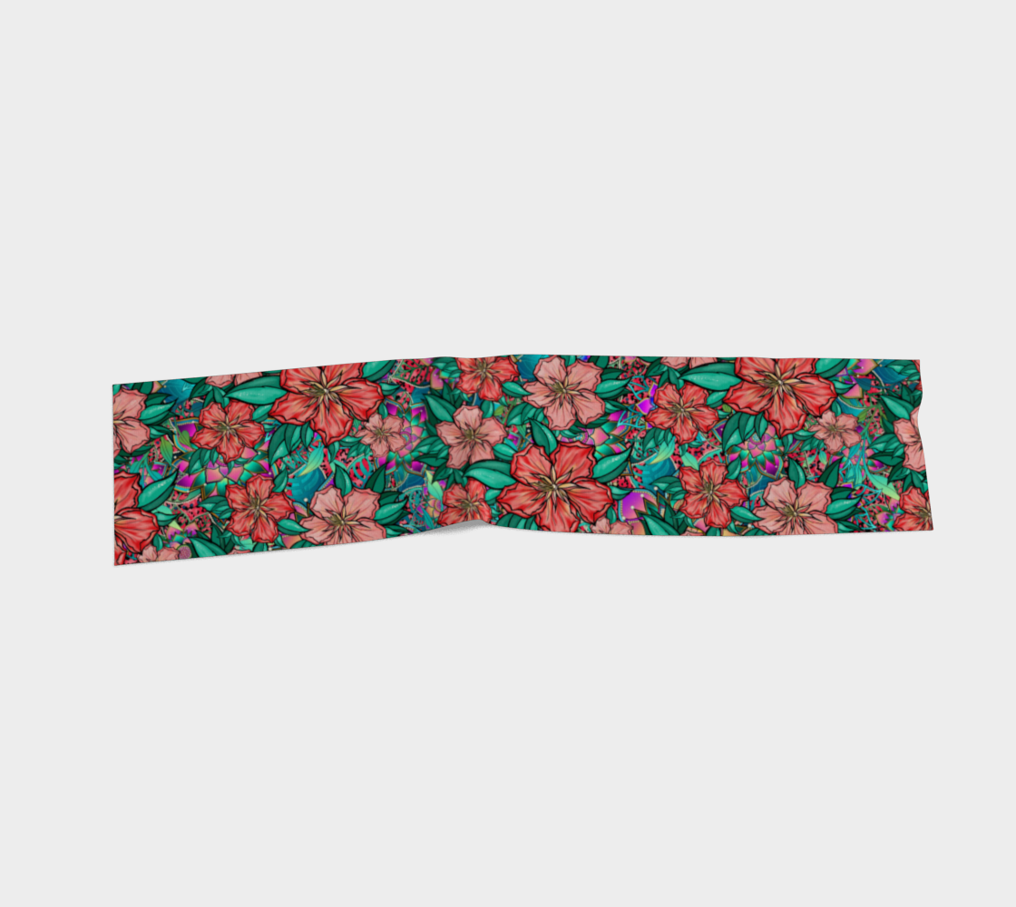 PURPLE HIBISCUS SCARF