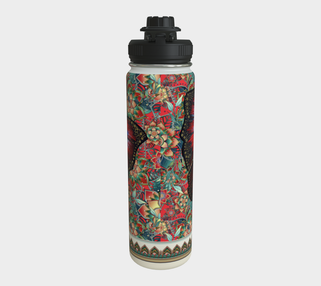 BUTTERFLY FREEDOM TROPICAL WATER BOTTLE