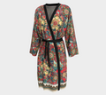 RED TROPICAL PEIGNOIR