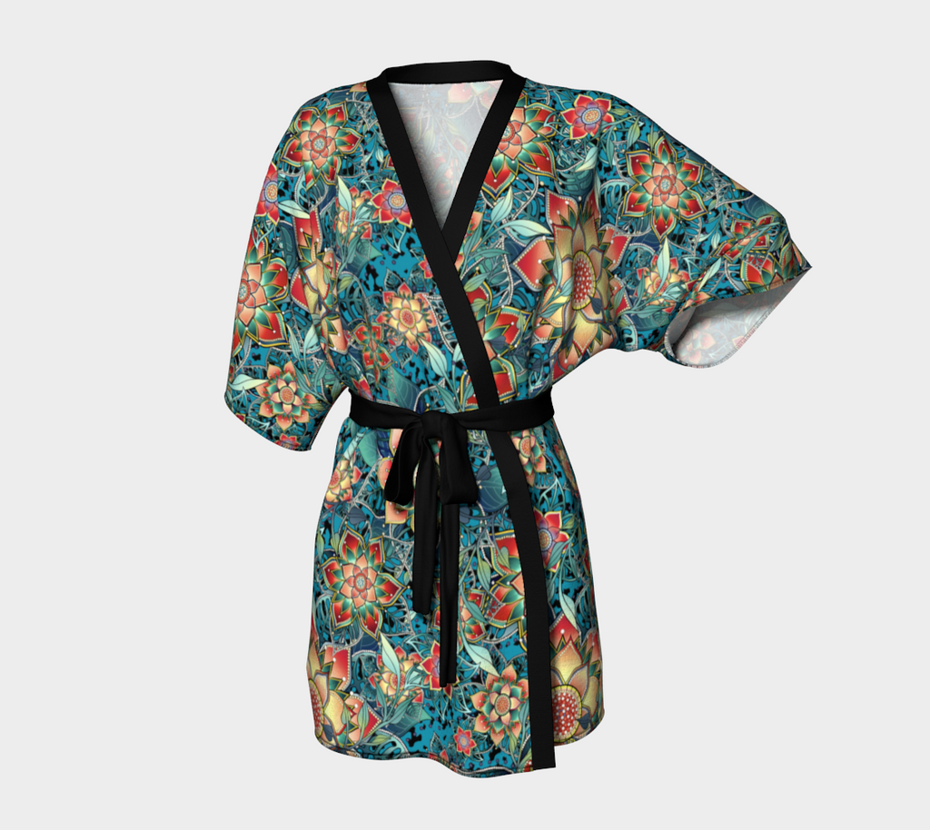 TROPICAL TURQUIOSE KIMONO