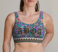 PURPLE TROPICAL BRALETTE