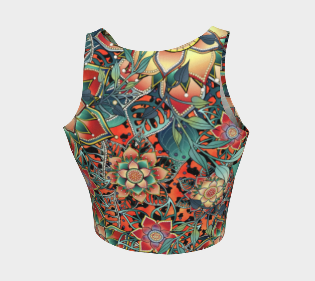 ABOA NOUVEAU ORANGE JAGUAR CROPPED TANK