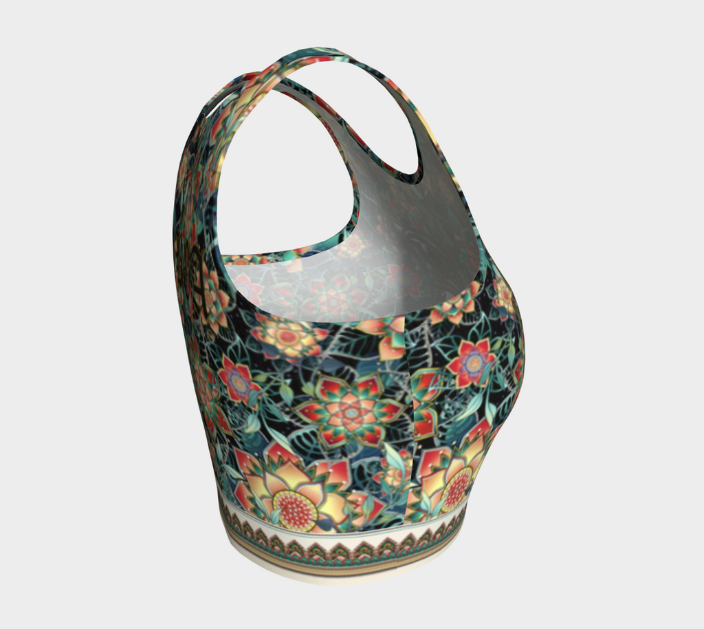 BUTTERFLY TROPICAL CROPPED TANK