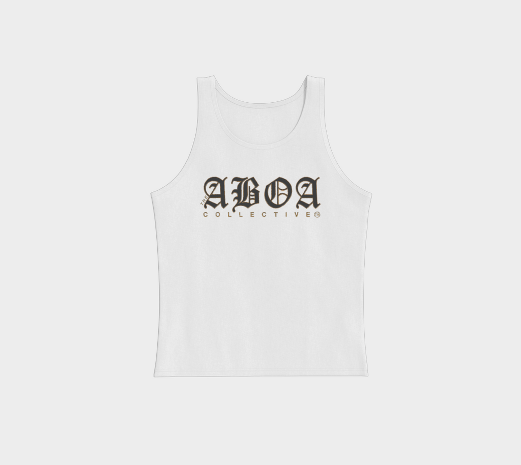 ABOA OLD ENGLISH BLACK & GOLD UNISEX TANK