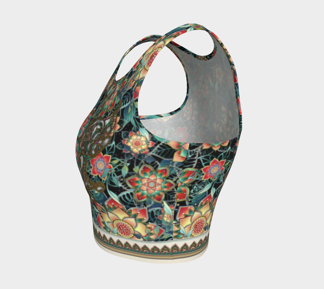 BUTTERFLY TROPICAL CROPPED TANK