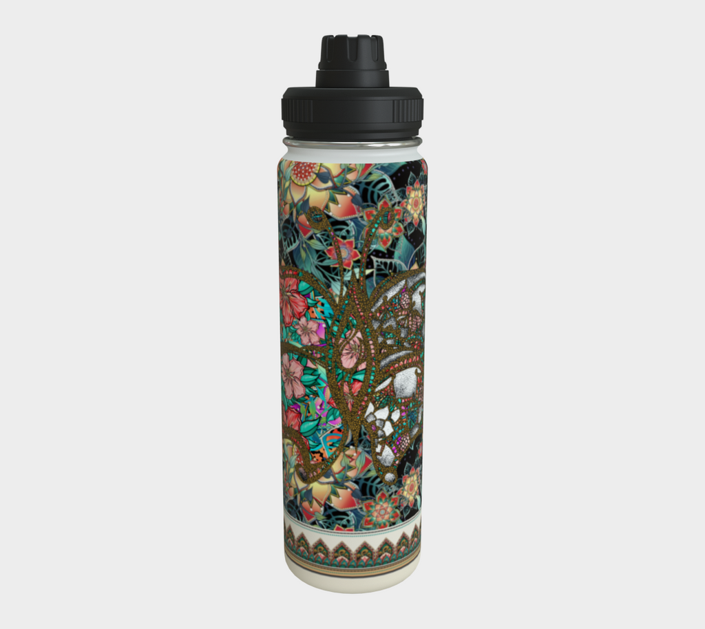 BUTTERFLY TROPICAL WATER BOTTLE