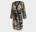 BLACK TROPICAL ORANGE PEIGNOIR