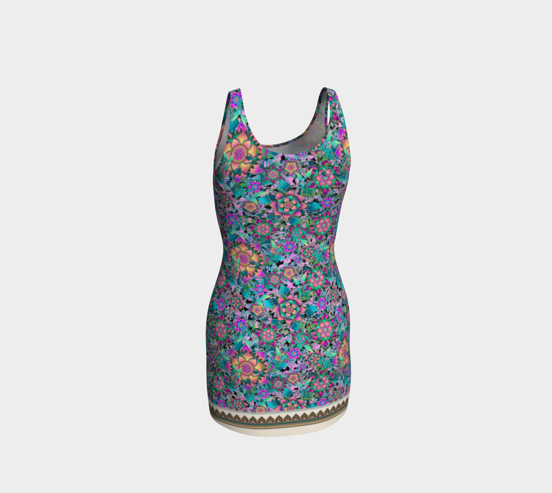 PURPLE TROPICAL ORIGINAL BODYCON DRESS