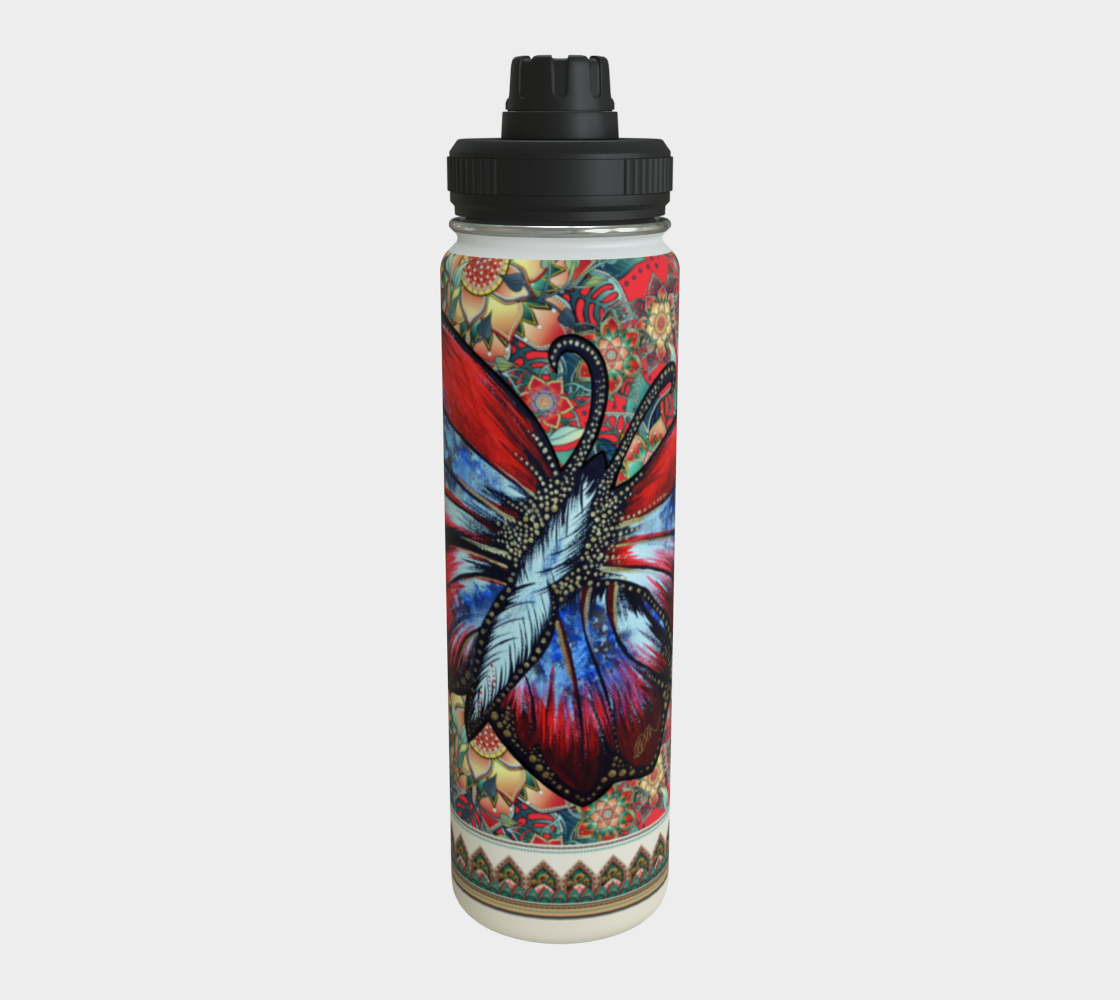 BUTTERFLY FREEDOM TROPICAL WATER BOTTLE