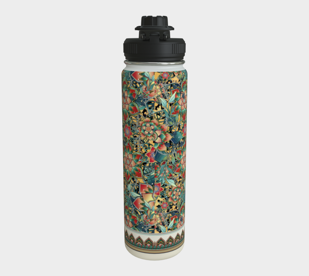 HAMSA PALE GOLD TROPICAL WATER BOTTLE