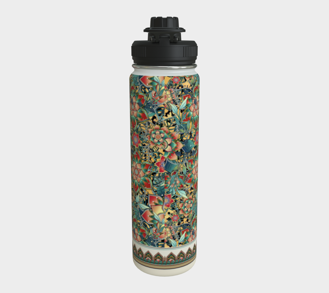 HAMSA PALE GOLD TROPICAL WATER BOTTLE