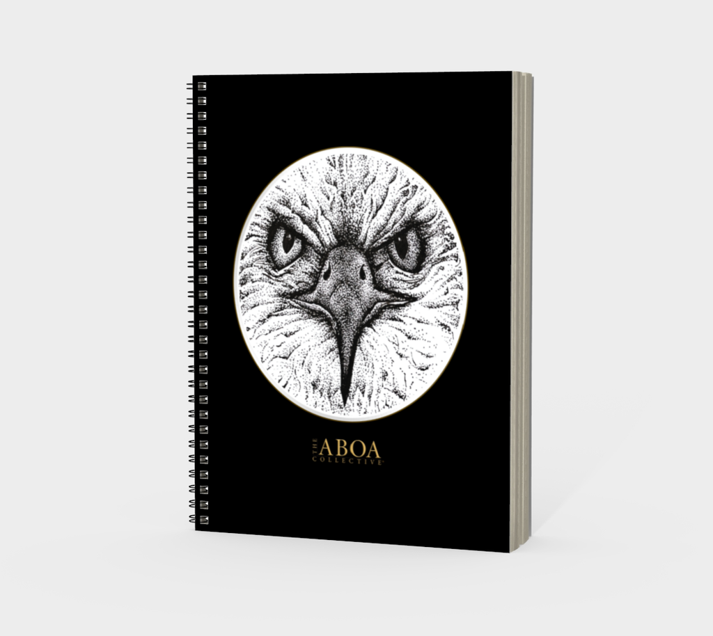 NOTEBOOK, NOTE PAD, JOURNAL, JOURNALING, MIND BODY, HOLISTIC HEALTH, WRITERS, POETRY, BOOK, BOOK LOVERS, SKETCHBOOK, EAGLE, ANIMAL ART, ILLUSTRATION