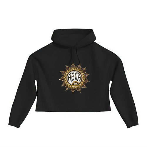 lifestyle apparel, casual clothing, logo tee, unisex, cropped hoody, hoody, fleece, winter looks,winter wear, winter fashion, streetwear, mandala, vector drawing, gold