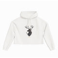 lifestyle apparel, casual clothing, unisex, buck, deer, reindeer, mandala, stippled ink, ink art, pointillism, dot work, animal art, lifestyle apparel, casual clothing, logo tee, cropped hoody, hoody, hoody season, winter wear, winter looks, winter fashion, streetwear, women's fashion, women's looks