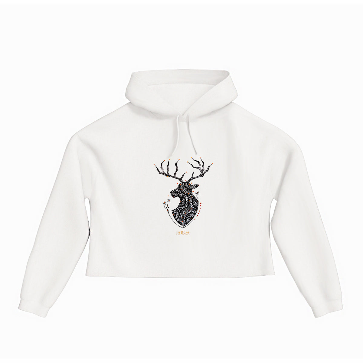 lifestyle apparel, casual clothing, unisex, buck, deer, reindeer, mandala, stippled ink, ink art, pointillism, dot work, animal art, lifestyle apparel, casual clothing, logo tee, cropped hoody, hoody, hoody season, winter wear, winter looks, winter fashion, streetwear, women's fashion, women's looks
