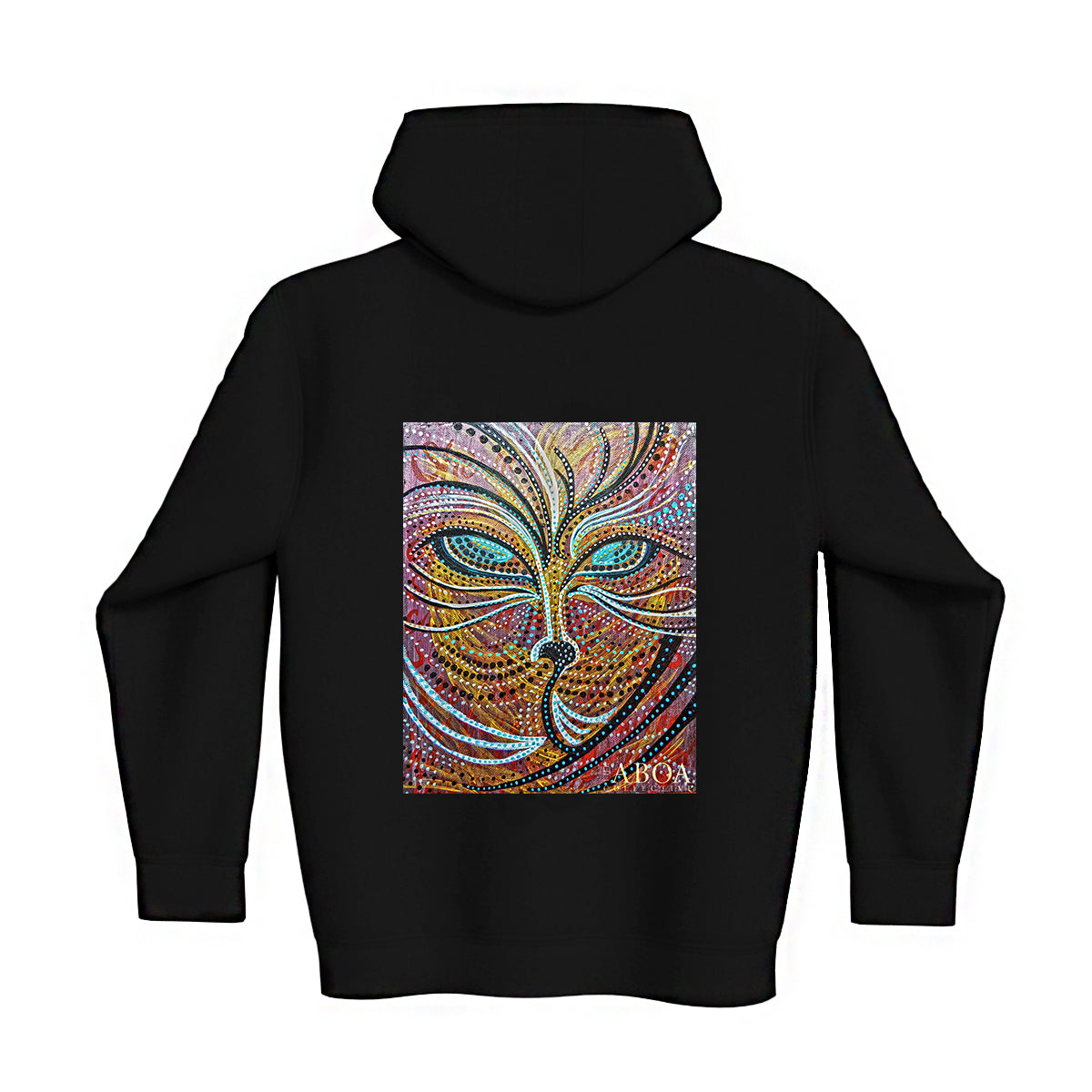 lifestyle apparel, casual clothing, unisex, stippled ink, ink art, pointillism, dot work, animal art, fox, portrait, abstract portrait, pointillism, winter wear, winter looks, winter fashion, streetwear