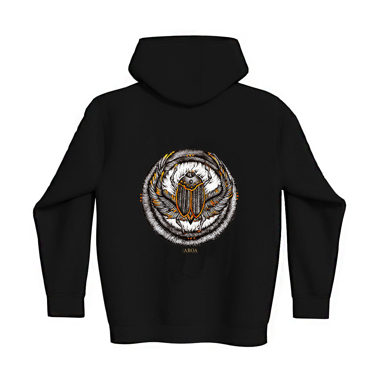 lifestyle apparel, casual clothing, unisex, stippled ink, ink art, pointillism, dot work, animal art, scarab, beetle, ink, black and white, stipple, winter looks, winter wear, winter fashion, streetwear