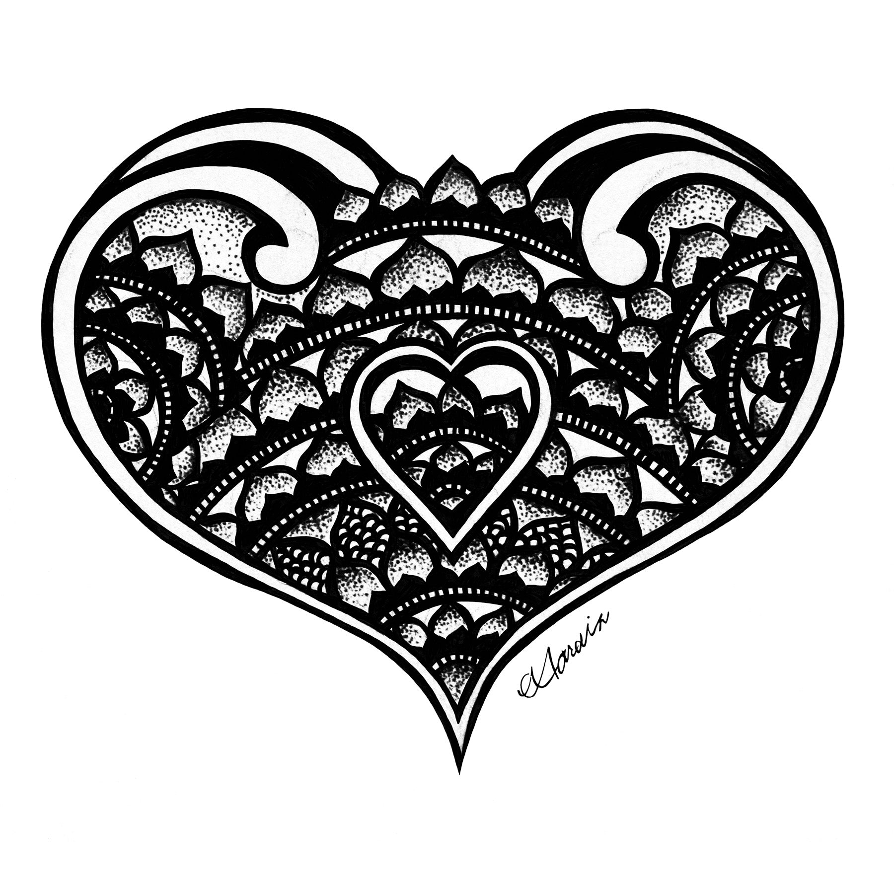 HEART BROOCH