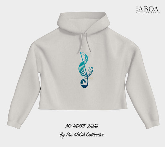 hoody, cropped hoody, fleece, resort wear, summer looks,  treble clef, music lovers, ocean, beach lovers, travel fashion, summer fashion, artsy. fashion art