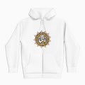 lifestyle apparel, casual clothing, logo tee, unisex, hoody, hoody season, fleece, winter looks, winter fashion, winter wear, mandala, vector drawing, digital, gold