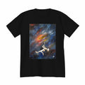 lifestyle apparel, casual clothing, unisex, stippled ink, ink art, pointillism, dot work, animal art, lion, portrait, abstract portrait, pointillism,, meteor showers, universe, spiritual,  playground, aliens, t-shirt, tees