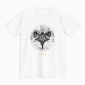 lifestyle apparel, casual clothing, logo tee, unisex, stippled ink, ink art, pointillism, dot work, animal art, eagle, portrait, birds, birds of prey, tees, t-shirt