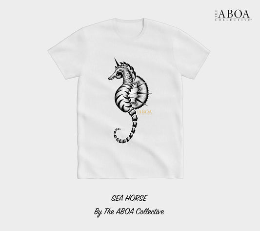 seahorse, sea mammals, animals, animal lovers, animal art, black and white, tropical, resort wear, travel fashion, summer fashion, wanderlust,  tees, t-shirt, unisex tees