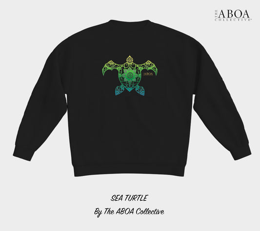 sea turtle, turtle, animal art, mandala, animal lovers, summer fashion, resort wear, fashion art, lifestyle apparel, lifestyle, casual, activewear, unisex, unisex fleece, fleece, crewneck