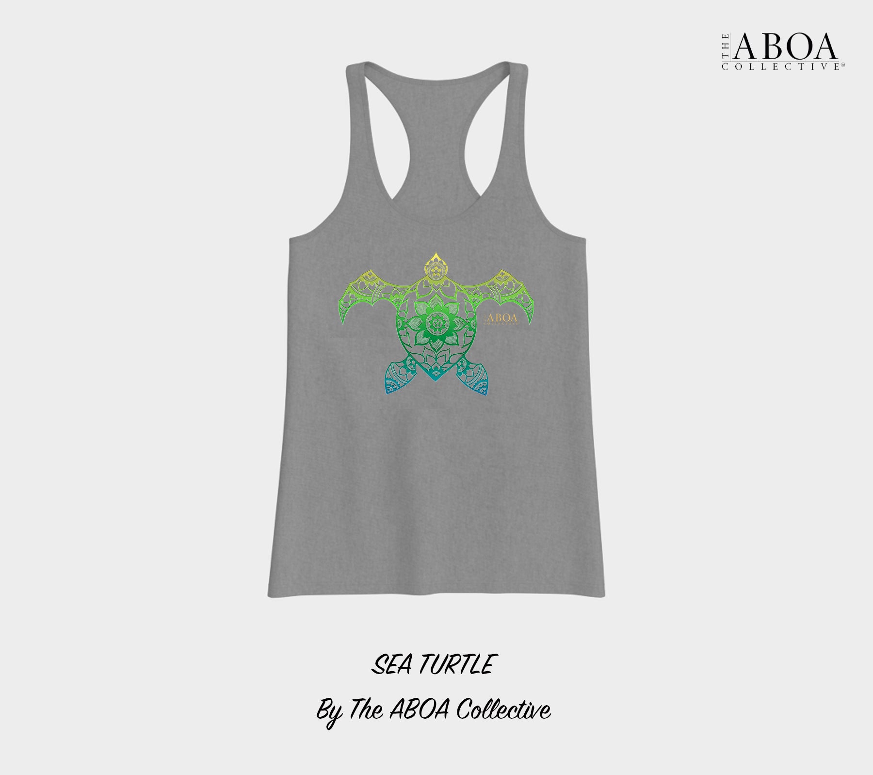 sea turtle, turtle, animals, animal lovers, animal art, mandala, tropical, resort wear, travel fashion, summer fashion, wanderlust, tank top, racerback tank top, women's tank top