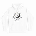 lifestyle apparel, casual clothing, unisex, stippled ink, ink art, pointillism, dot work, moon, loon lovers, mandala, love, black and white, stay wild, stipple, wild heart, free spirit, HOODY, HOODY SEASON, HOODIE, FLEECE, WINTER FASHION