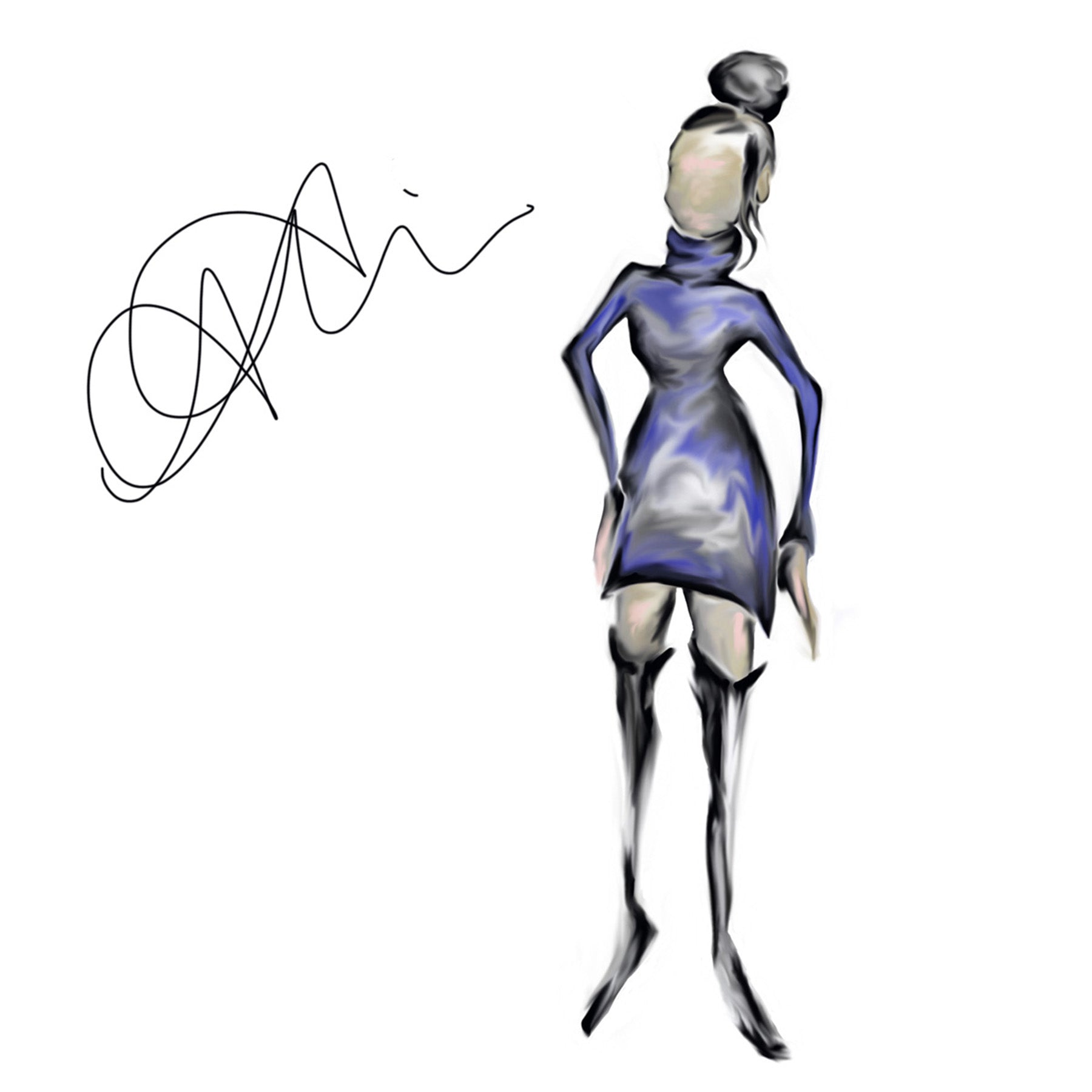 TURTLENECK DRESS