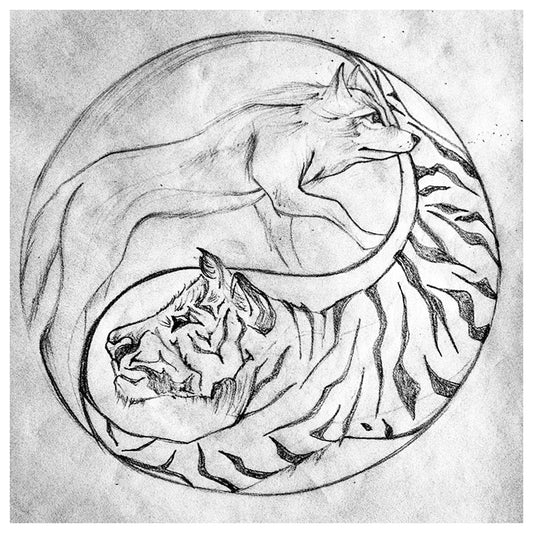 YIN YANG TIGER WOLF