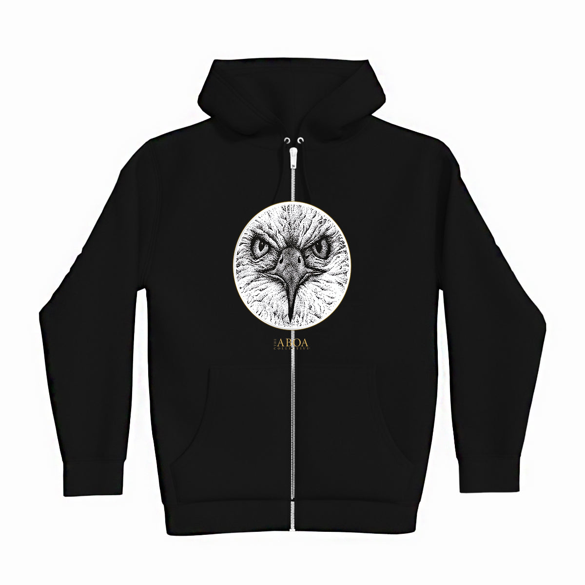 lifestyle apparel, casual clothing, unisex, stippled ink, ink art, pointillism, dot work, animal art, eagle, portrait, birds, birds of prey, hoody, hoodie, hoody season, fleece winter wear, winter fashion, winter looks, streetwear