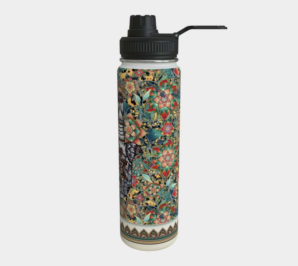 HAMSA PALE GOLD TROPICAL WATER BOTTLE