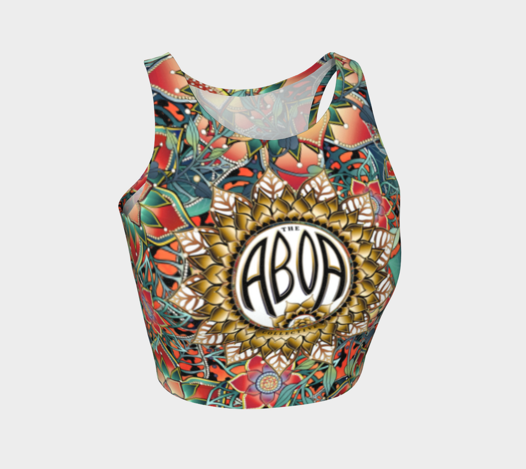ABOA NOUVEAU ORANGE JAGUAR CROPPED TANK