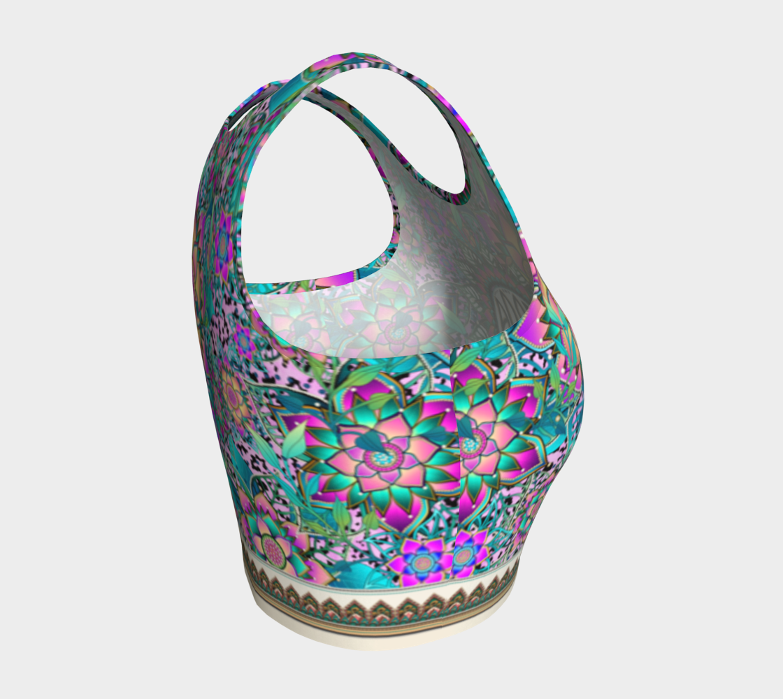 ABOA NOUVEAU PURPLE CROPPED TANK