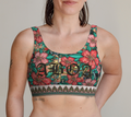 BLACK HIBISCUS BRALETTE