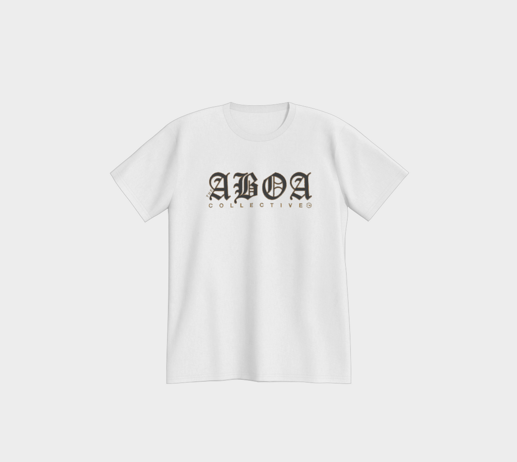 ABOA OLD ENGLISH BLACK & GOLD UNISEX TEE