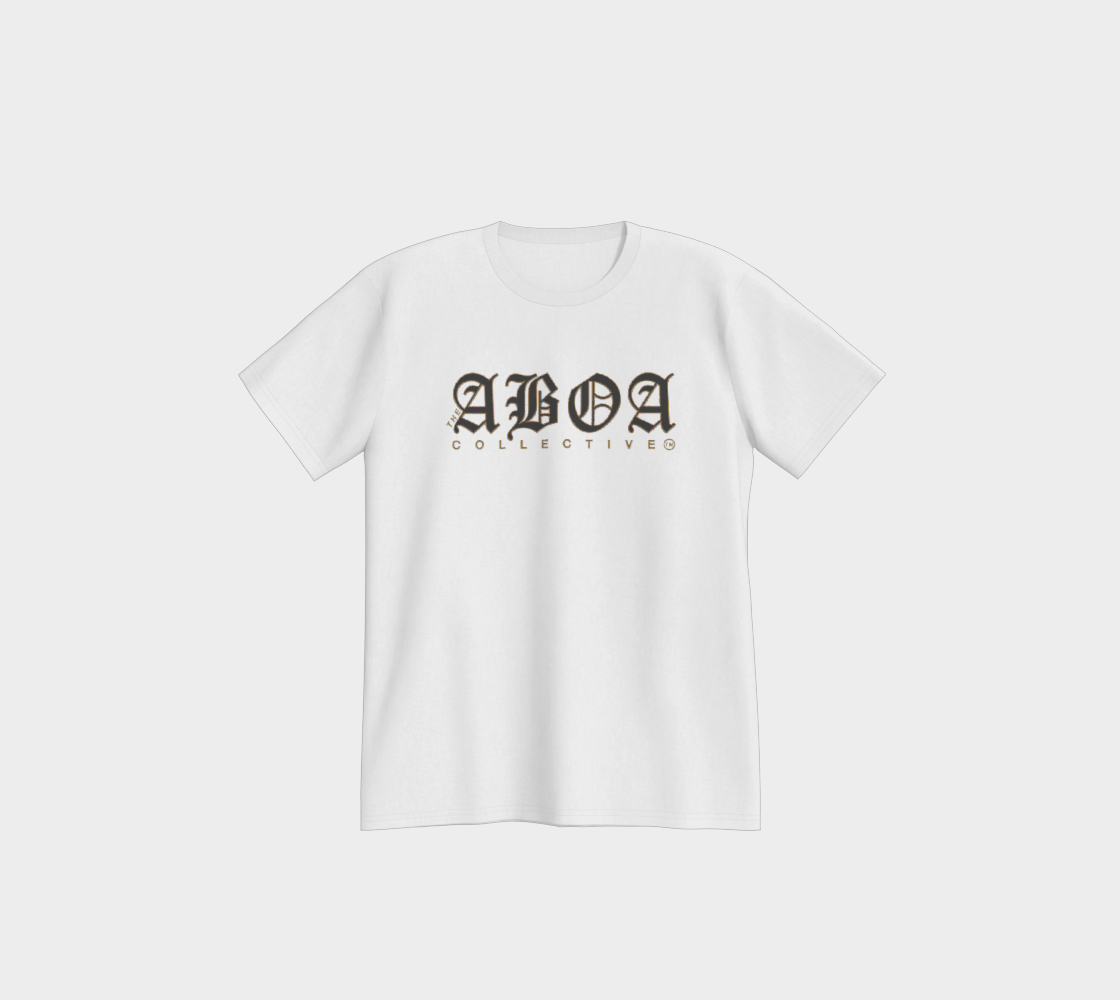 ABOA OLD ENGLISH BLACK & GOLD UNISEX TEE