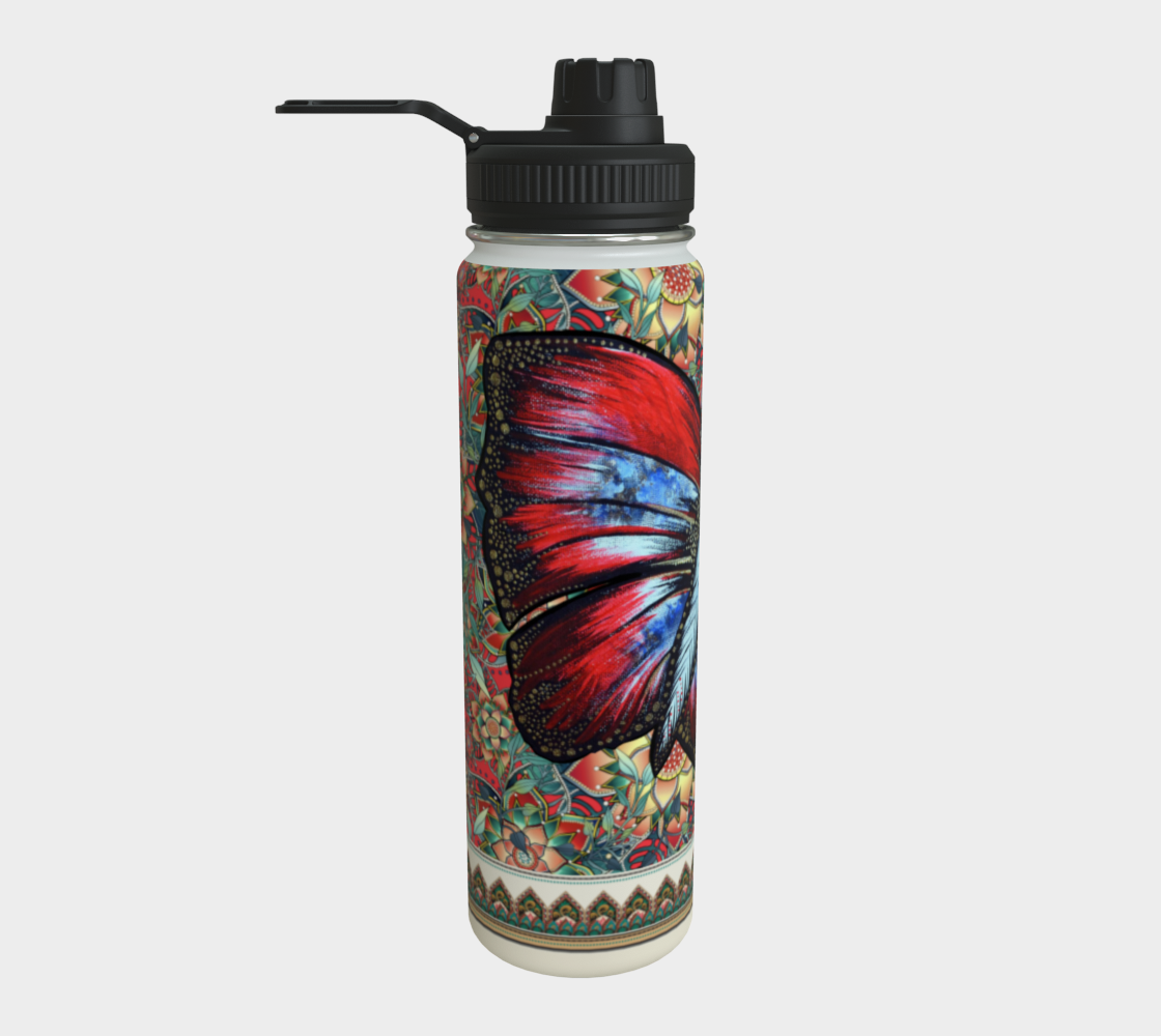 BUTTERFLY FREEDOM TROPICAL WATER BOTTLE