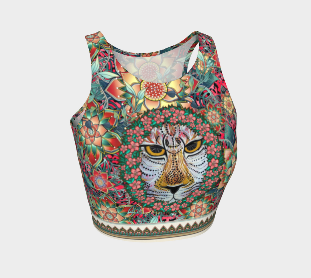 JAGUAR WREATH CROPPED TANK