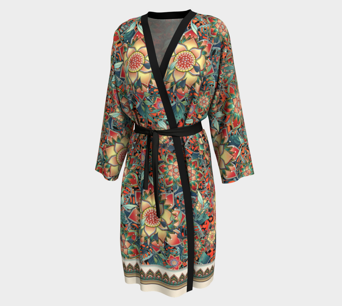 TROPICAL ORANGE PEIGNOIR