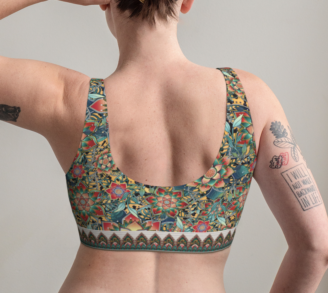 PALE GOLD  TROPICAL BRALETTE