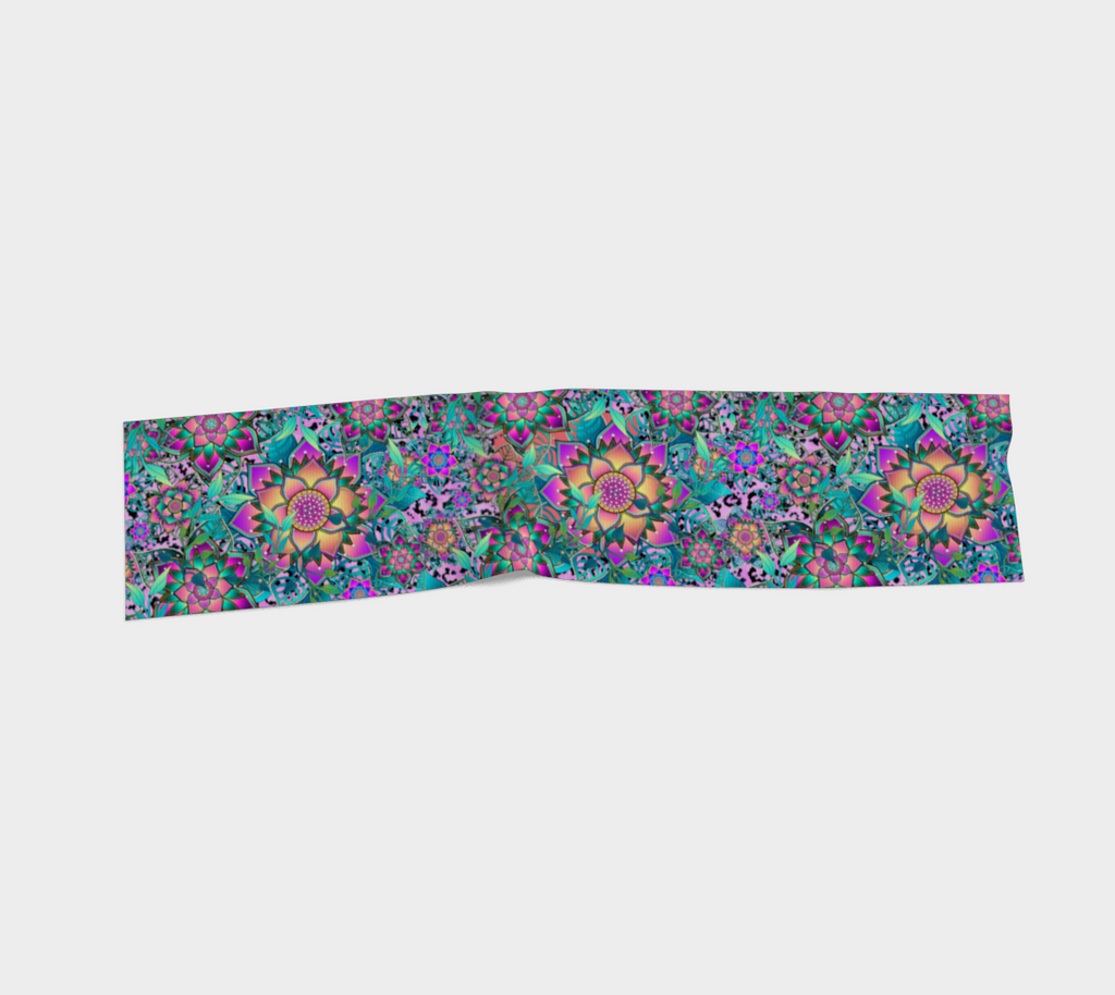 Purple Tropical Jaguar Scarf